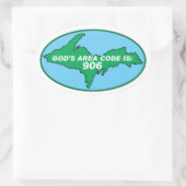 PÉNINSULE SUPÉRIEURE DE MICHIGAN YOOPER STICKERS (Sac)