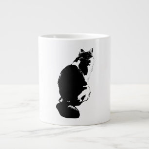 Pénitence Cat Back View Ink Art Mug