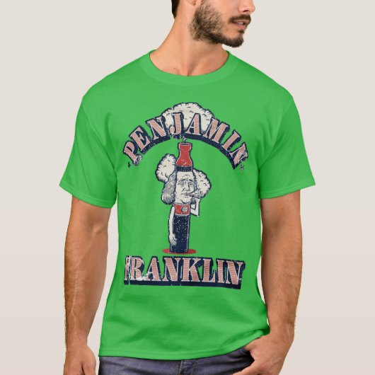 Penjamin Franklin T-shirt - USA Drankteam (Voorkant)
