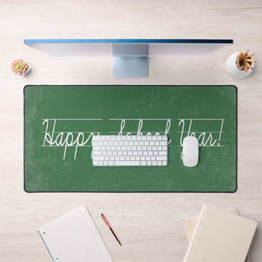 Penmanship op groen krijtbord bureaumat (Kantoor 1)