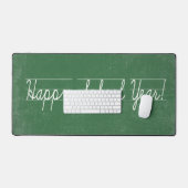 Penmanship op groen krijtbord bureaumat (Keyboard & Muis)