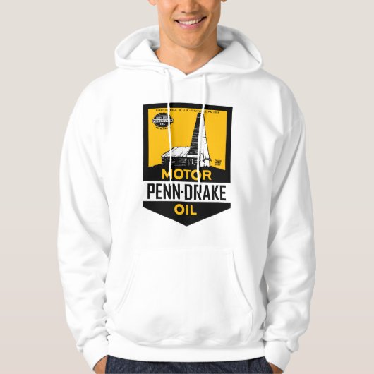  Penn Drake Motorolie-teken Hoodie (Voorkant)