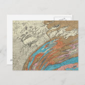 Penn-geologische formaties briefkaart (Voorkant / Achterkant)