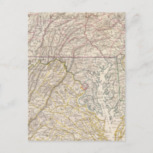 Penn, NJ, Md, Dela, DC, Virginia Briefkaart