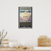Penn Station, Gateway To America 1929 Poster Print (Cuisine)