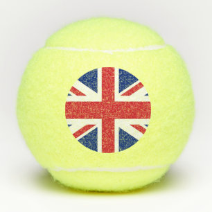 Penn tennis ball met vlag van het Verenigd Koninkr Tennisballen