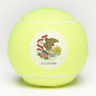 Penn tennis ball met vlag van Illinois, Verenigde Tennisballen
