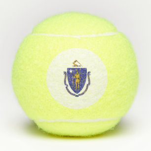 Penn tennis ball met vlag van Massachusetts, VS Tennisballen
