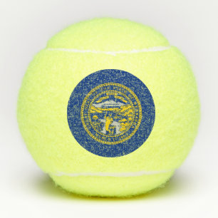 Penn tennis ball met vlag van Nebraska, VS Tennisballen