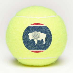 Penn tennis ball met vlag Wyoming, Verenigde State Tennisballen