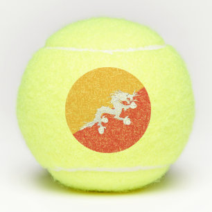 Penn tennisbal met vlag van Bhutan Tennisballen