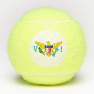 Penn tennisbal met vlag van de Maagdeneilanden, VS Tennisballen
