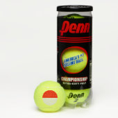 Penn tennisbal met vlag van Indonesië Tennisballen (Doos)