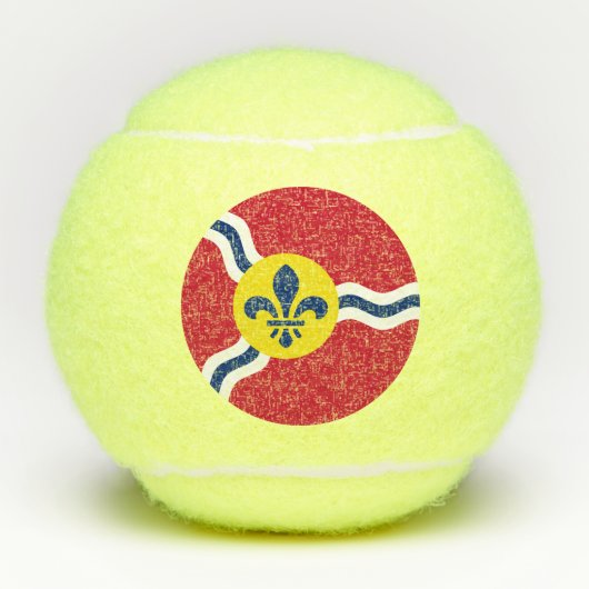 Penn tennisbal met vlag van St. Louis, Missouri Tennisballen (Voorkant)