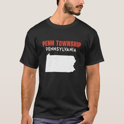 Penn township Pennsylvania USA State America Trave T-shirt (Voorkant)