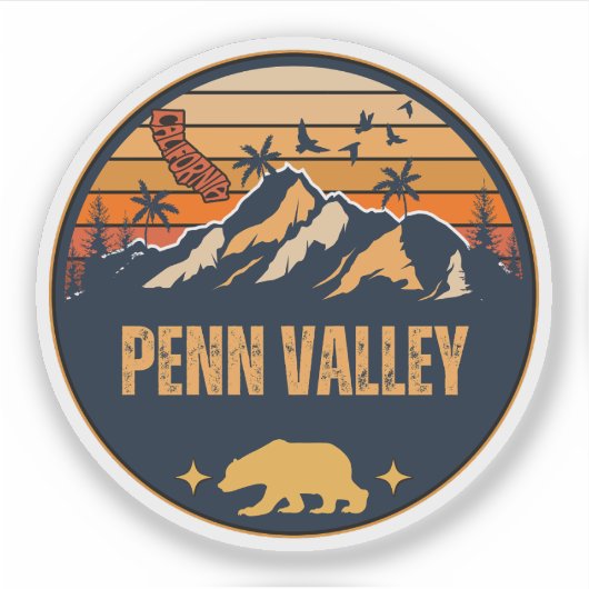 Penn Valley, Californië Sticker (Voorkant)