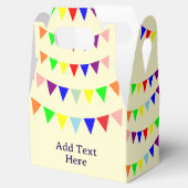 Pennant Banner Patter Party Decor Geel Bedankdoosjes (Geopend)