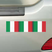 Pennant of Italy, Italy flag Bumpersticker (Op auto)