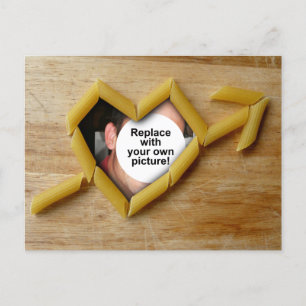 Penne Love Briefkaart Fotosjabloon
