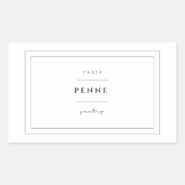 Penne Pasta Label Stickers