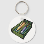 Pennen in een doos sleutelhanger (Voorkant)