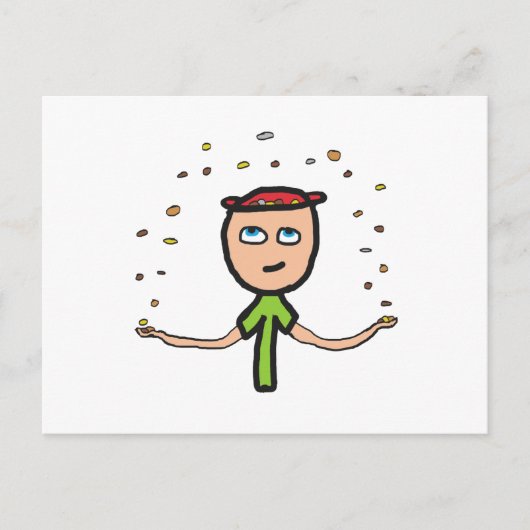 Pennies uit de hemel briefkaart (Voorkant)