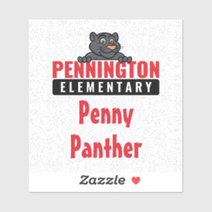 Pennington Logo met de naam Vinyl Duurzame Sticker