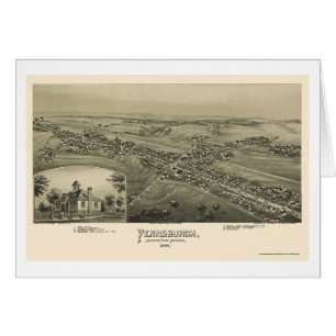 Pennsburgh, carte panoramique de PA - 1894