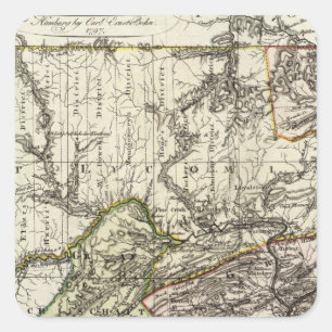 Pennsylvania 12 vierkante sticker