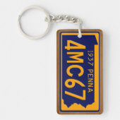 Pennsylvania 1937  Bord Sleutelhanger (Voorkant)