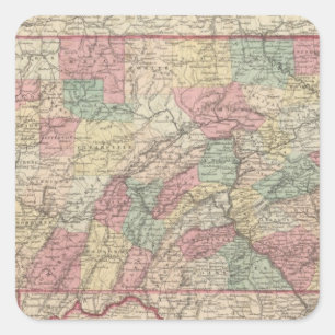Pennsylvania 6 vierkante sticker