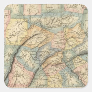 Pennsylvania 8 vierkante sticker