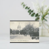 Pennsylvania Ave., Washington DC 1906  Briefkaart (Staand voorkant)