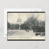 Pennsylvania Ave., Washington DC 1906  Briefkaart (Voorkant / Achterkant)