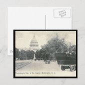Pennsylvania Ave., Washington DC 1906 Vintage Briefkaart (Voorkant / Achterkant)