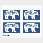 Pennsylvania Beer Rechthoekige Sticker (Vel)