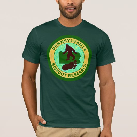 Pennsylvania Bigfoot Research T-shirt (Voorkant)