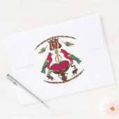 Pennsylvania Birds Hex-teken Ronde Sticker (Envelop)