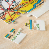 Pennsylvania Briefkaart Kaart Legpuzzel (Zijkant)