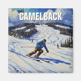 Pennsylvania Camelback Tannersville Skiën Magneet