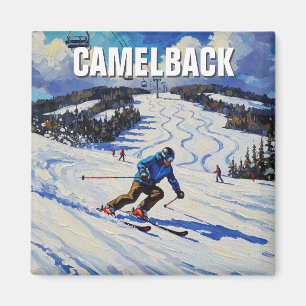 Pennsylvania Camelback Tannersville Skiën Magneet