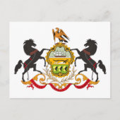 Pennsylvania Coat of Arms Briefkaart (Voorkant)