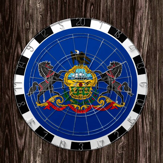 Pennsylvania Dartboard & Pennsylvania Flag/board Dartbord