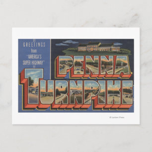 Pennsylvania - De Pennsylvania Turnpike Briefkaart