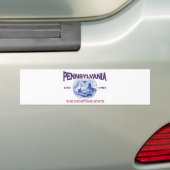 PENNSYLVANIA de sleutelsteenstaat Bumpersticker (Op auto)