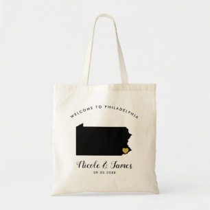 Pennsylvania Destination Wedding Welcome Bag Tas