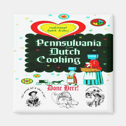 "PENNSYLVANIA Dutch COOKERY" Magneet (Voorkant)