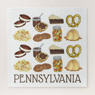 Pennsylvania Dutch Foods Whoopie Pot Pie Pretzel Legpuzzel