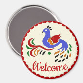 Pennsylvania Dutch Hex Sign. Magneet (Voorkant / Achterkant)