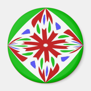 Pennsylvania Dutch Hex Sign Welkom Magneet